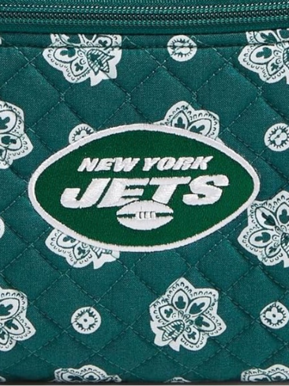 VERA BRADLEY NEW YORK JETS ZIP QUILTED WALLET!!!! New!